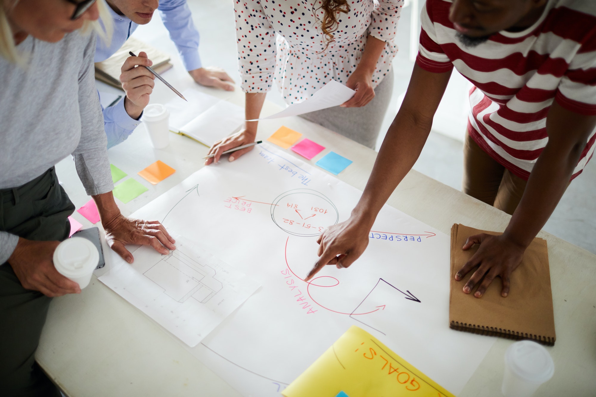 People making new business plan